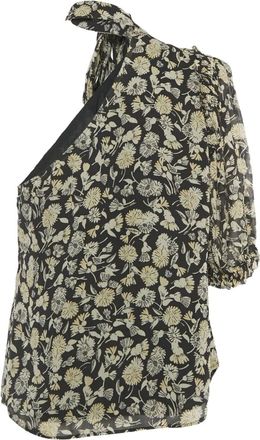 Polo Ralph Lauren Top monospalla a fiori - Nero