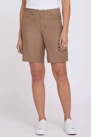 NYDJ Five-Pocket Bermuda Shorts In Toasted Coconut