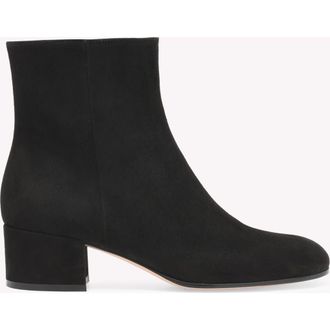 Gianvito Rossi Joelle 45 Booties in Black Suede at Nordstrom, Size 39.5