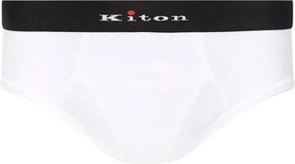 Kiton Stretch Cotton Slip - Heren - Onderbroek - Wit - L - Katoen - Ondergoed