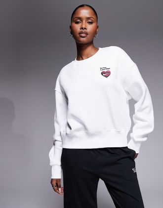 Nike Phoenix - Felpa bianca in pile-Bianco