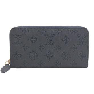 Louis Vuitton Mahina Navy Mahina Leather Long Wallet (Bi-Fold) (Pre-Owned)