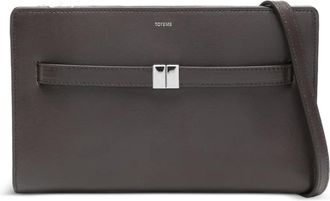 Toteme belted cross body bag - Bruin