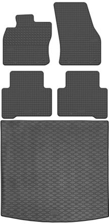 OEM Juego De Alfombrillas De Goma Para Coche Y Alfombrilla Para Maletero Para Vw Touran Ii Minivan (a Partir De 2015)