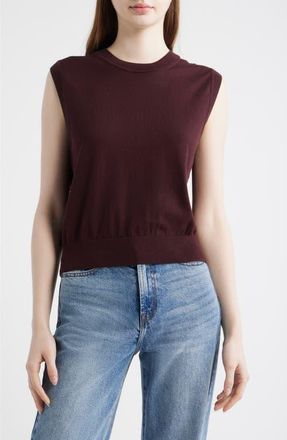 Mavi Pullover Cotton Sweater Vest in Fudge at Nordstrom, Size X-Small