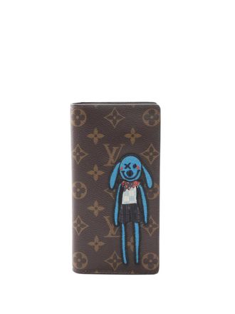 Louis Vuitton 2021 Monogram Embroidered Cartoon LV Friends Brazza Wallet long wallets - women - Fabric - One Size - Brown