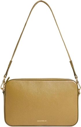 Coccinelle Tebe Small - Dames - Schoudertassen - Groen - ONE Size - Leer - Tassen