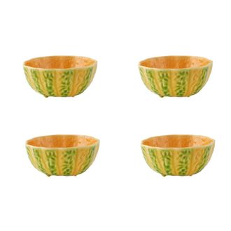 Bordallo Pinheiro Large Bowl - Set 4 - Pumpkin