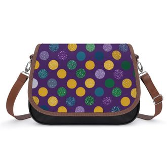 Generic Mardi And Gras Polka Dots Fashion Womens Crossbody Bags Novelty Handbag Shoulder Bag Purse
