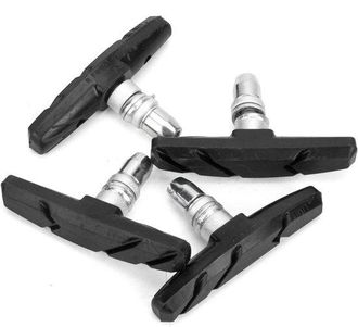 OEM Adecuado Bicicletas De Monta&ntilde;a Cruiser Mtb, Juego De 2 Pares De Pastillas De Freno 70 Mm, Pastillas De Freno Universales Tipo V, Silenciosas