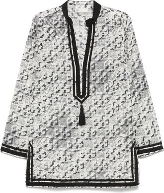 Tory Burch Tunica con stampa - Toni neutri