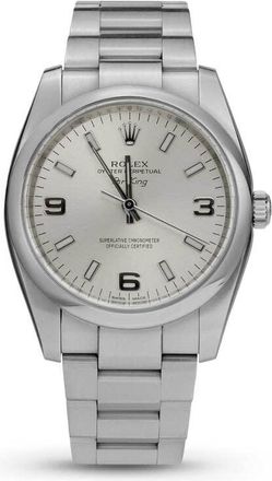 Rolex Pre-owned Rolex Air King Automatic Chronometer Silver Dial Unisex Watch 114200