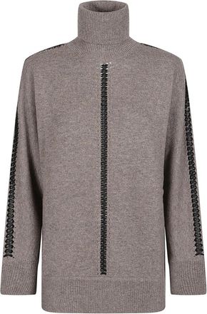 P.A.R.O.S.H. Liller Turtle Neck Long Sleeve Sweater - Dames - Coltruien - Grijs - XS - Truien & Vesten