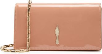 Christian Louboutin Bettina Patent Leather Clutch - Light Pink - One Size