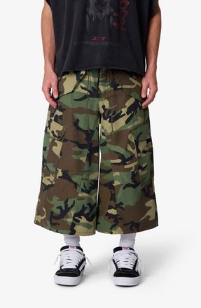 mnml Extra Long Camo Cargo Shorts at Nordstrom, Size Xx-Large