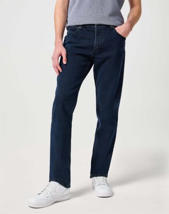 Wrangler Regular-fit-Jeans WRANGLER WRANGLER Jeans Regular, Herren, Gr. 33, L&auml;nge 34, blau, Obermaterial: 99% Baumwolle CO. 1% Elasthan EL., Jeans Regular-fit-