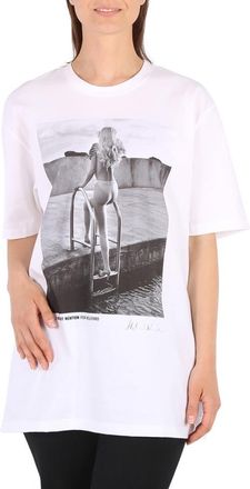 Wolford Ladies Short-sleeve Newton Cotton T-Shirt, Size X-Large