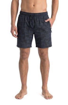 Spyder Ocean Motion Volley Swim Trunks in Black Combo at Nordstrom Rack, Size Xx-Large