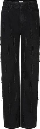 Dante6 Dames, Jeans, Zwart, Maat: W30 Katoen