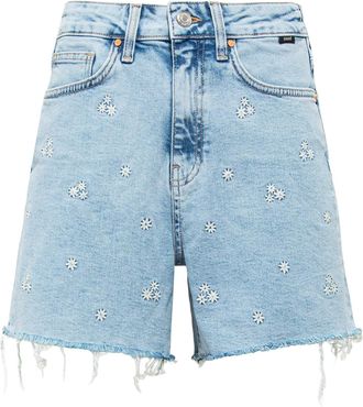 Mavi Relax-fit-Jeans MAVI Mavi Jeansshorts Millie, Damen, Gr. 25, N-Gr, hellblau, Obermaterial: 99% Baumwolle CO. 1% Elasthan EL., Jeans Relax-fit-Jeans