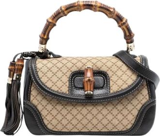 Gucci Pre-owned Handbags, female, Brown, Size: ONE SIZE Pre-owned Bamboo Satchel