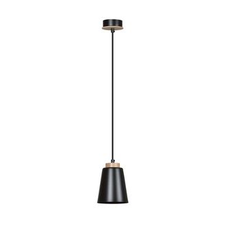 Wonderlamp L&aacute;mpara colgante con pantalla de metal y madera