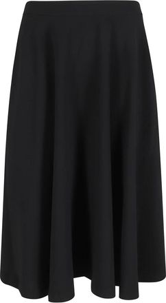 Filippa K Flared Skirt - Dames - Midirokken - Zwart - XS - Polyester - Rokken