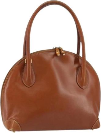 Gucci Pre-owned Handbags, female, Brown, Size: ONE SIZE Pre-owned Leather gucci-bags