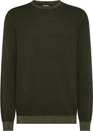 Sun 68 Sweater Vintage Small Rice L/S - Heren - Ronde hals truien - Groen - 2XL - Truien & Vesten
