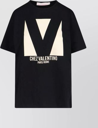 Valentino crew neck short sleeves top