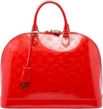 Louis Vuitton Pre-owned Vernis Leren Handtas - Dames - Pre-owned - Rood - Maat: ONE Size Leer
