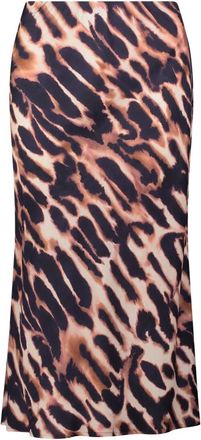 Betty Barclay Rokken, Dames, Veelkleurig, L, Satijn, Satin Rok met Boho-Chic Batik Print