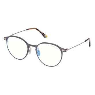 Tom Ford Blue Light Block Oval Mens Eyeglasses FT5866-B 013 52