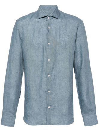 Moorer Camicia Roman-HR - Blu