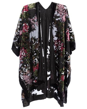 Saachi Saachi Velvet Poncho