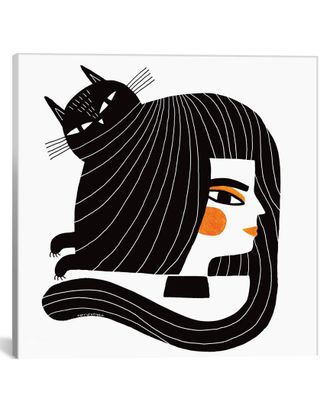 iCanvas Icanvas Cat Hair By Terry Runyan