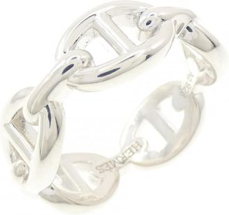 Herm&egrave;s Silver 925 Band Ring (Pre-Owned)