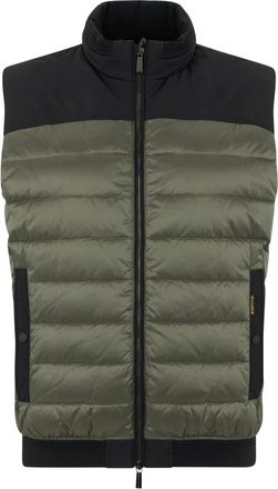Moorer Vests, male, Green, Size: M Modern Padded Gilet
