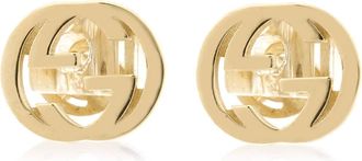 Gucci Interlocking G 18Ct Yellow Gold Stud Earrings - Ybd748543002