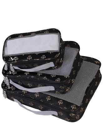 American Flyer Fleur De Lis 3Pc Packing Cubes Set