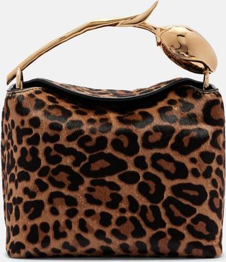 Erdem Bloom Mini calf hair top-handle bag