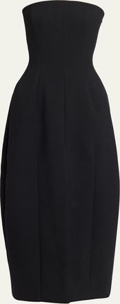 Alaia Round Strapless Corset Dress