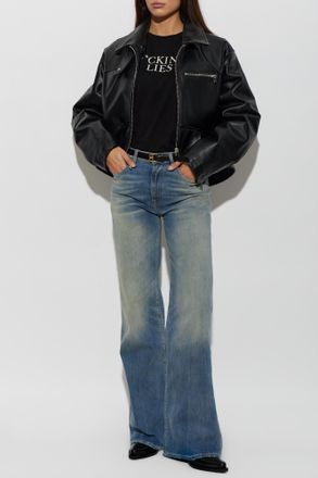 R13 Jeans With A vintage Effect, Womens, Blue