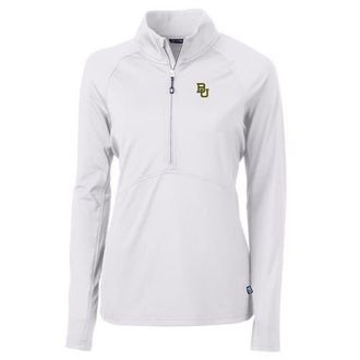 Cutter & Buck Womens Cutter & Buck White Baylor Bears Adapt Eco Knit Half-Zip Pullover Jacket at Nordstrom, Size Xxx-Large