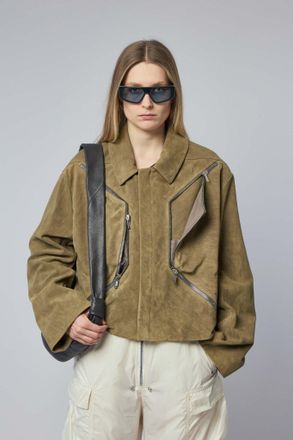 Rick Owens Heizer Mac Leather Jacket