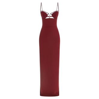 Nensi Dojaka Maxi Dresses, female, Red, S, V-Wire Bra Maxi Dress