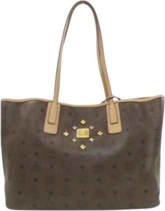 MCM Pre-owned Tote Bags, female, Brown, Size: ONE SIZE Pre-owned Tote Bag