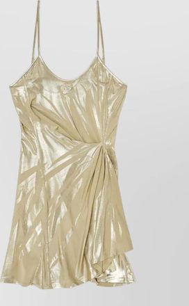 Diesel draped scoop-neck spaghetti-strap mini dress