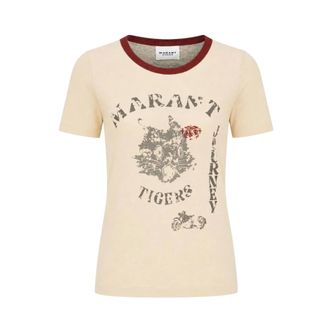 Isabel Marant Dames, Tops, Beige, Maat: L Linnen