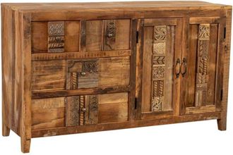Wanderlust Deco Aparador de madera natural 150x43x88